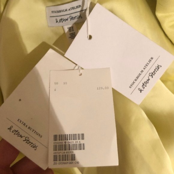 SOLD - & OTHER STORIES Oversized Linen Blazer 10 - Picture 4 of 7